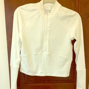 LULU LEMON | Luminous White Cropped Pullover - NEW